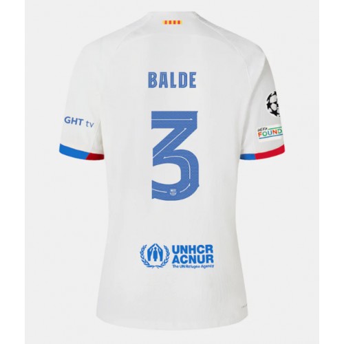 Barcelona Alejandro Balde #3 Gostujuci Dres 2023-24 Kratak Rukav